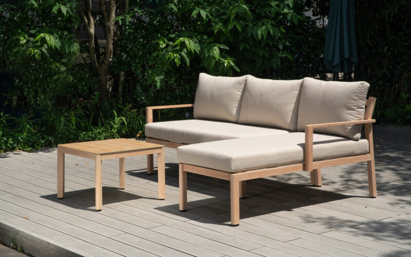 52551-Heat Transfer Printed Aluminum Frame chaise lounge chair