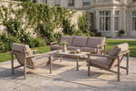 Outdoor Lounge Sofa Set with Round Aluminum Frame 42511-311 - Image 2