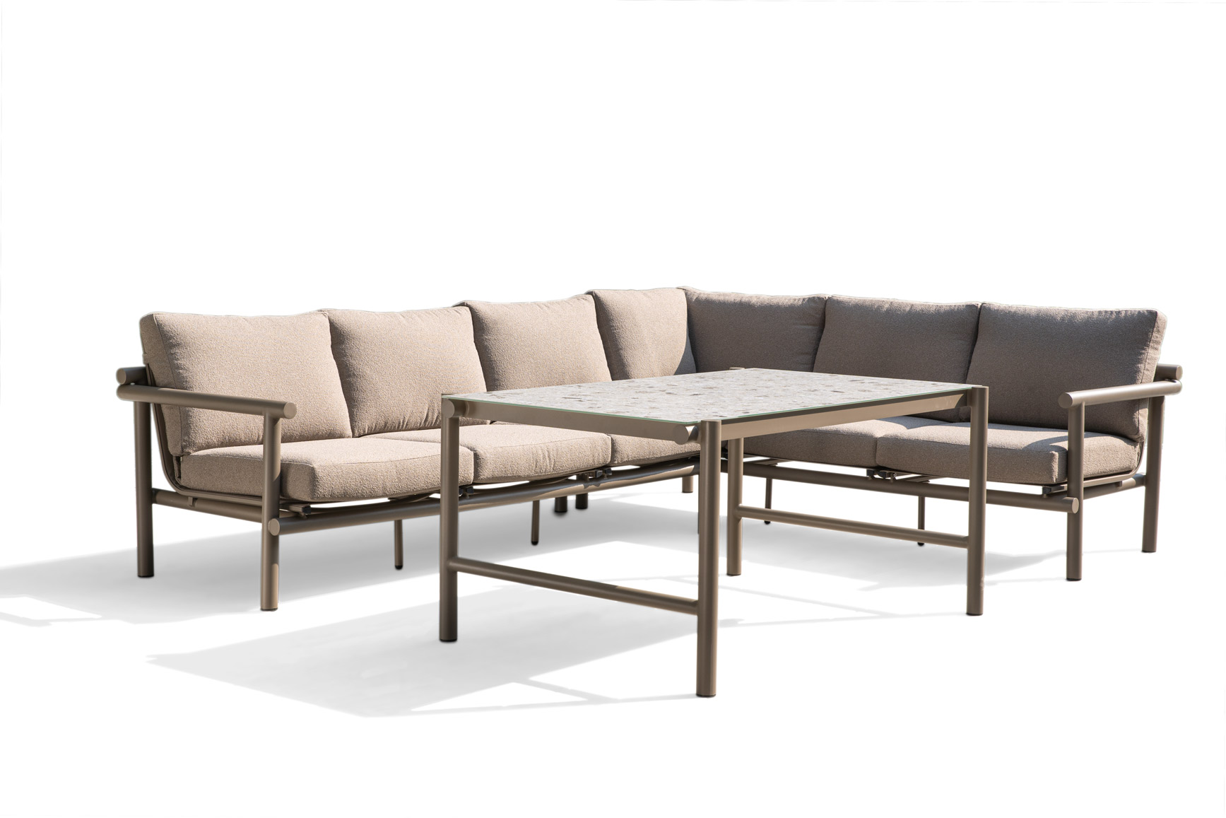 42516-cherishoutdoor-corner-sofa-set-s1 Outdoor Modular Sofa Set with Matching Lounge Table 42515 - Image 1
