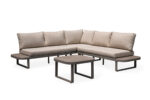 52698 modular outdoor sofa with additional middle seat for large corner configuration