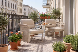 Woven strap outdoor furniture collection by CHERISHOUTDOOR