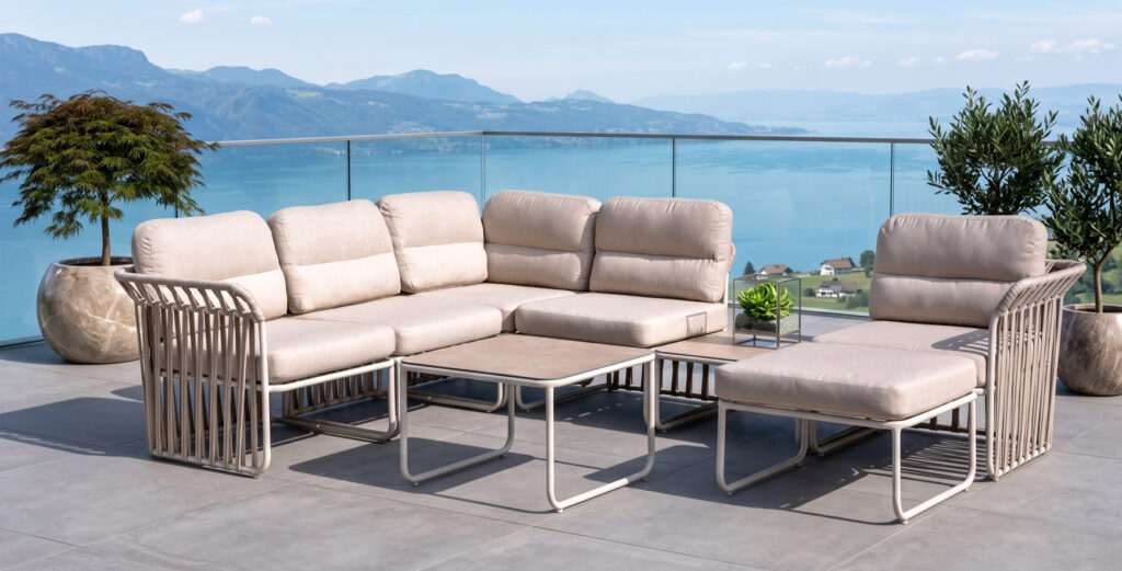 flexible outdoor seating for terraces