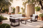 Outdoor Rope Lounge Set with Deep Cushions and Aluminum Frame 53771 - Image 3