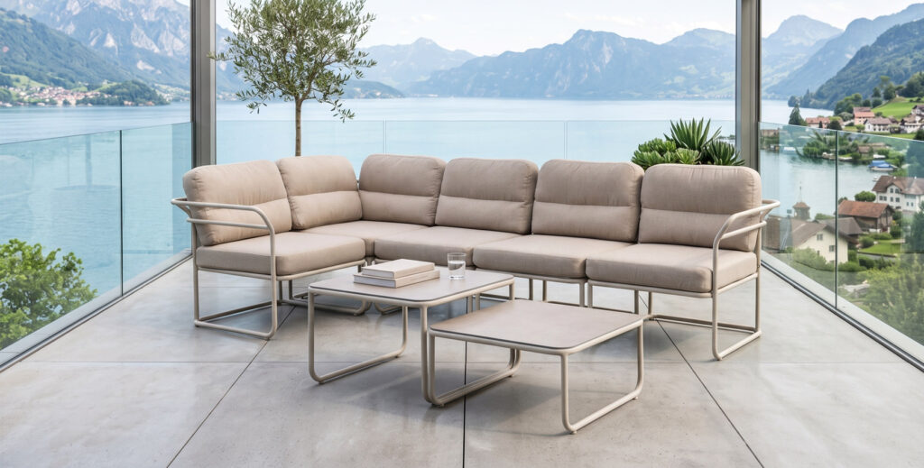 aluminum outdoor modular sofa