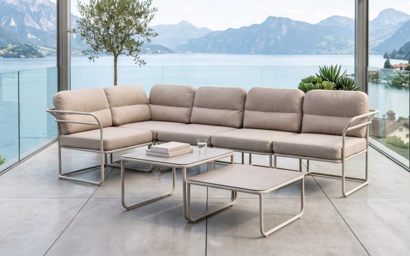 aluminum outdoor modular sofa