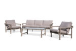 Outdoor Lounge Sofa Set with Round Aluminum Frame 42511-311