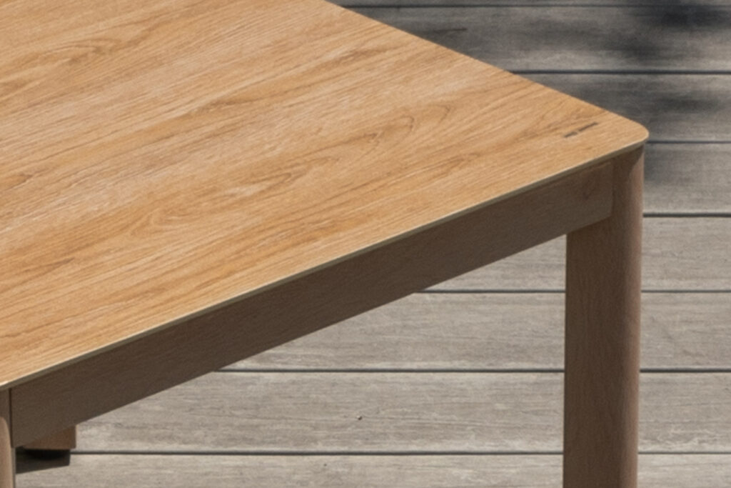 heat transfer wood grain printing process on aluminum tube for outdoor furniture