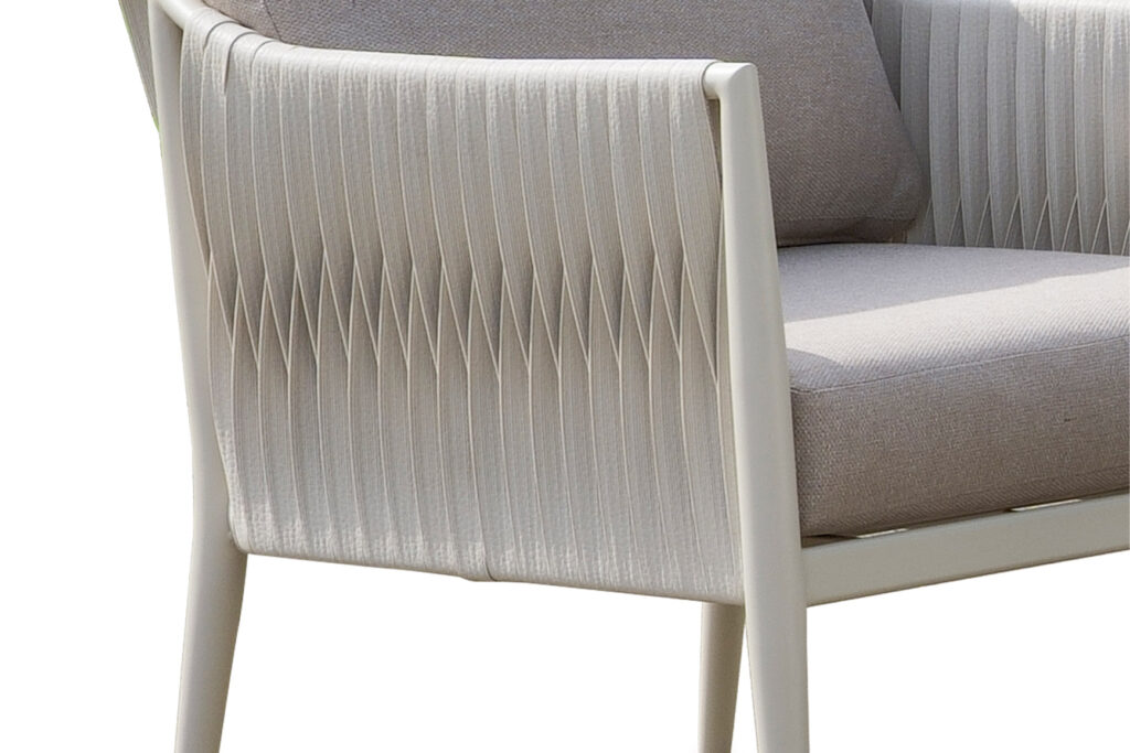 Modern woven aluminum lounge sofa set manufacturer