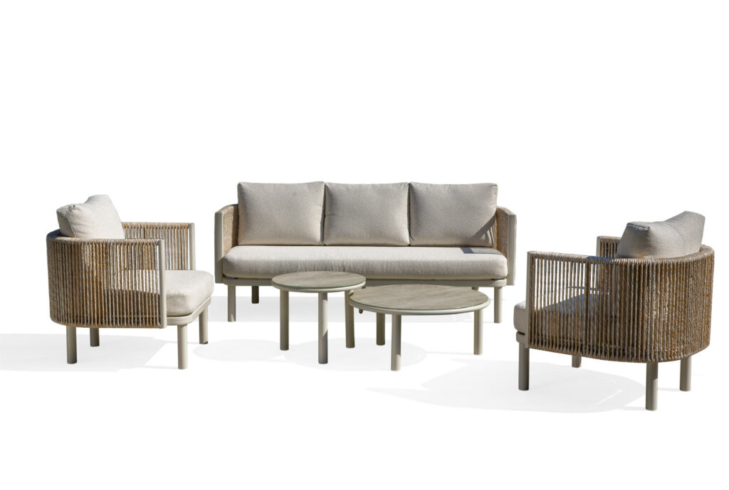 43371 PE twisted rope outdoor sofa set