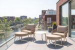 Modern Twisted Rope Aluminum Outdoor Lounge Conversation Set 43331 - Image 2