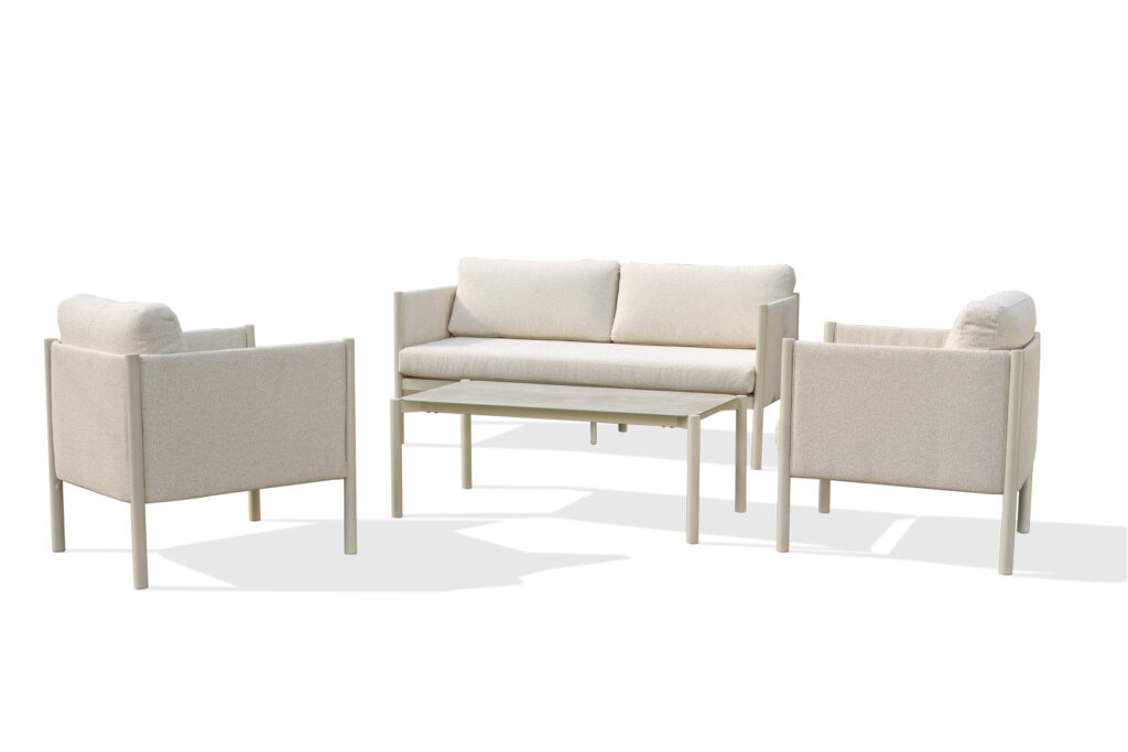 49331 outdoor bouclé upholstered sofa set