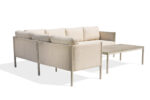 Modern Outdoor Bouclé Upholstered Sofa Set with Aluminum Frame 49335 - Image 4