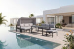 51511 Adjustable Aluminum Outdoor Sofa Set - Image 2
