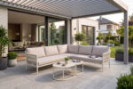 modular PE wicker aluminum corner sofa set outdoor furniture manufacturer