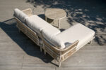 54201 beige cushion woven patio furniture
