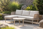 54201 chaise lounge sofa with printed tempered glass table