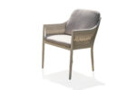 63311 baseball bat leg PE wicker aluminum outdoor dining chair