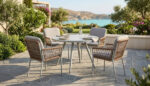 64221 Twisted Rope Woven Outdoor Dining Chair - Image 3