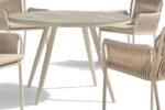Powder coated aluminum frame dining chair