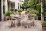 67201 comfortable outdoor dining chair for patio and garden