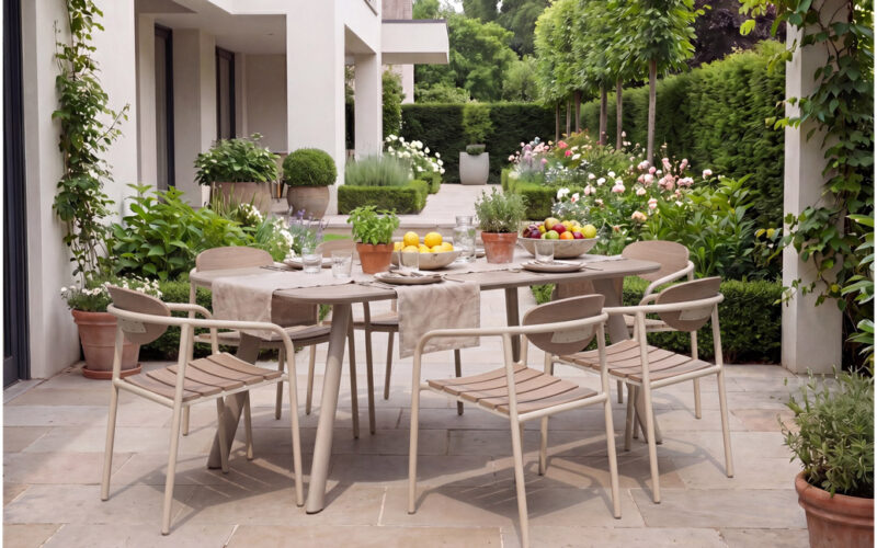 67201 comfortable outdoor dining chair for patio and garden