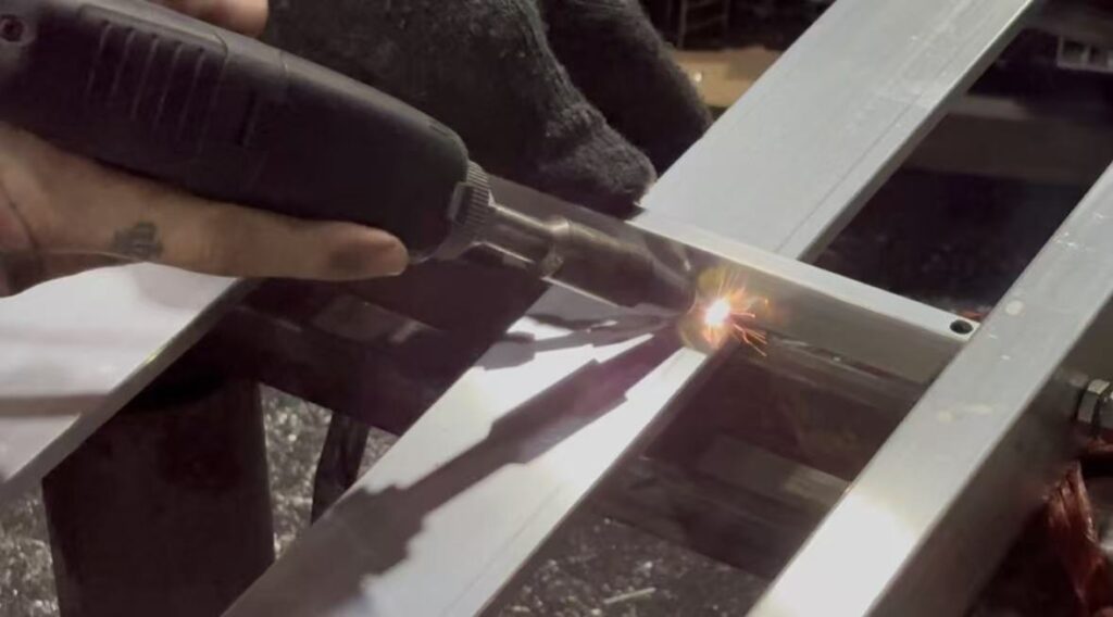 Precision laser welding aluminum outdoor furniture frame