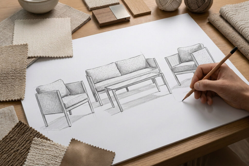 From design sketches to carefully selected materials